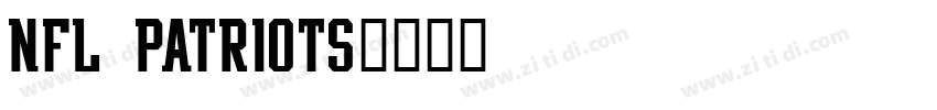 NFL Patriots字体转换